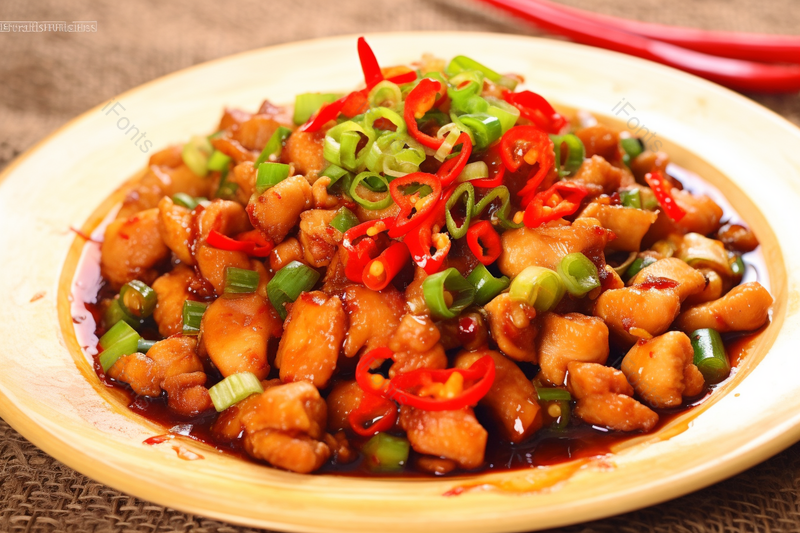 中餐室内辣椒健康双椒鸡影棚拍摄,高清,摄影图,摄影图片,图片大全,摄影图免费下载